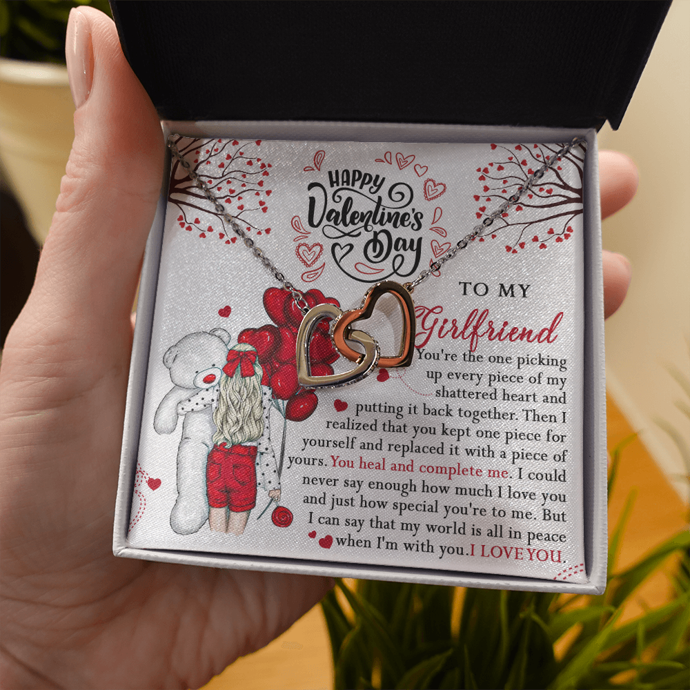 218D Valentine Gift To my Girlfriend Knot Necklace from Boyfriend, Cute Love Gift
