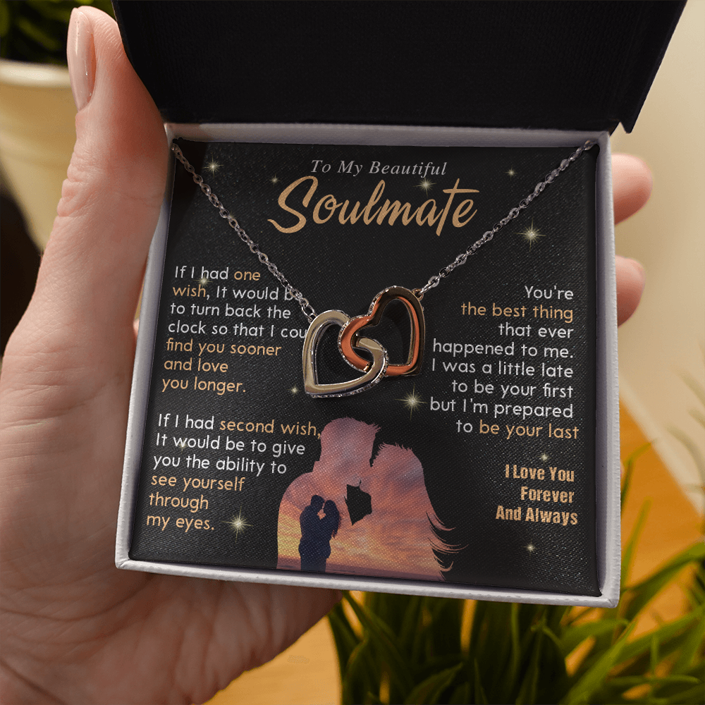 N352D To My Soulmate Necklace, Gift For Wife Girlfriend From Husband, Valentines Day