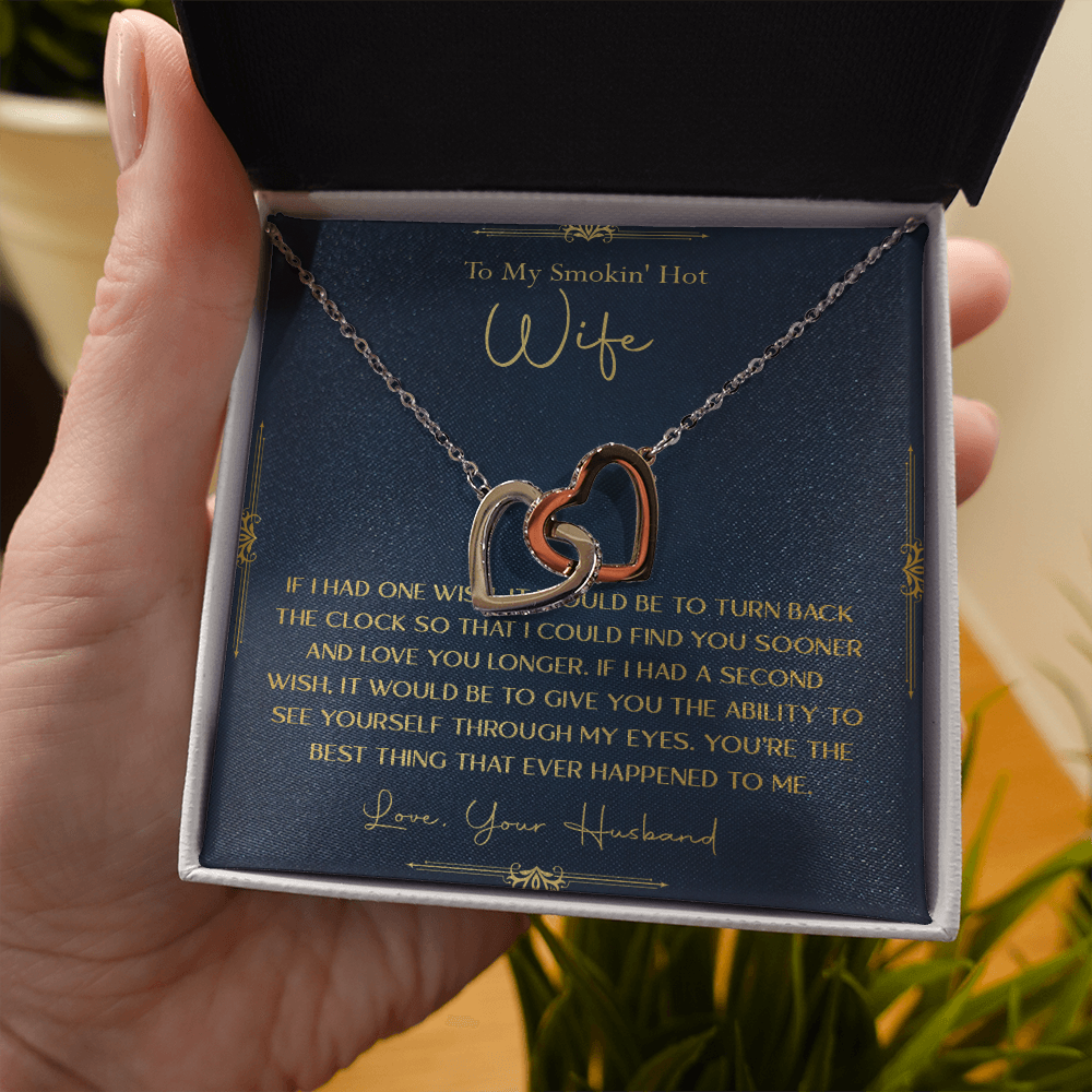 170D Necklace Gift To My Smokin Hot Wife, Gift for Her From Husband, Valentine Gift