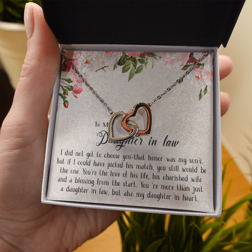 153D Necklace To My Daughter in law, Cute Necklace Gift from Dad Mom, Birthday Gift