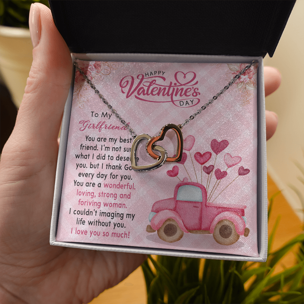 180D Valentine Gift To my Girlfriend, Necklace To my Girlfriend, I LOVE YOU SO MUCH