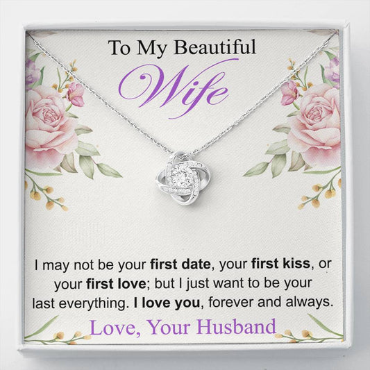 To My Wife Necklace, Anniversary, Gift from Husband, Birthday Gift for Her