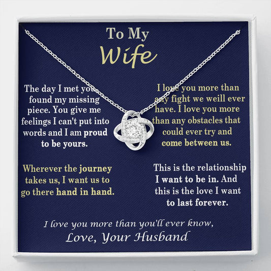 369 Circle To My Wife, Necklace for My Wife Heart Necklace - Birthday, Anniversary Gift