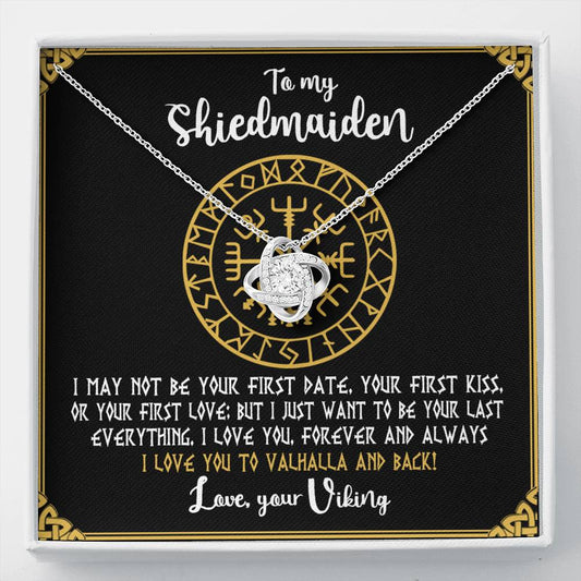 Shield Maiden Necklace For Woman Viking Norse Jewelry Gifts For Wife Girlfriend 405