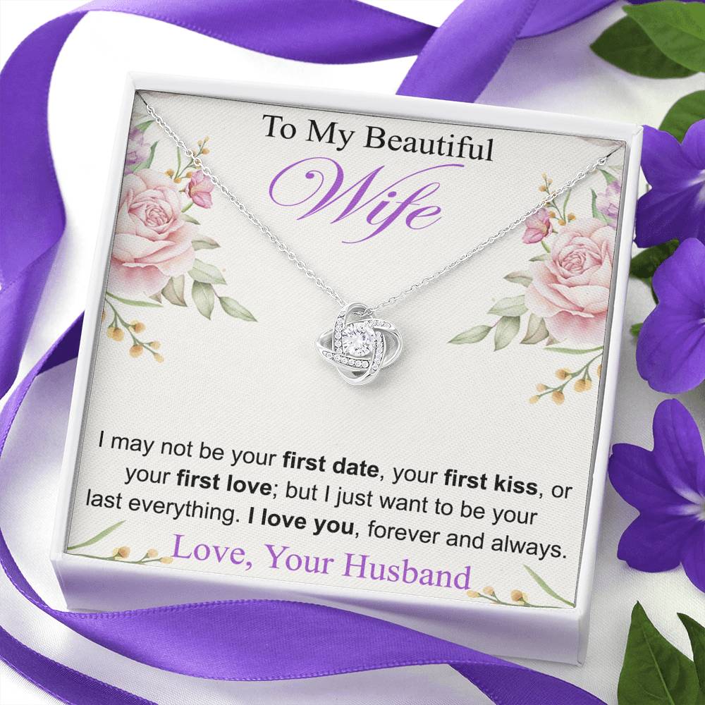 To My Wife Necklace, Anniversary, Gift from Husband, Birthday Gift for Her
