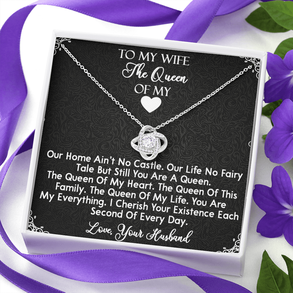 419A To My Wife The Queen Necklace, Gifts for Wife, Gifts for Her, Birthday Gifts