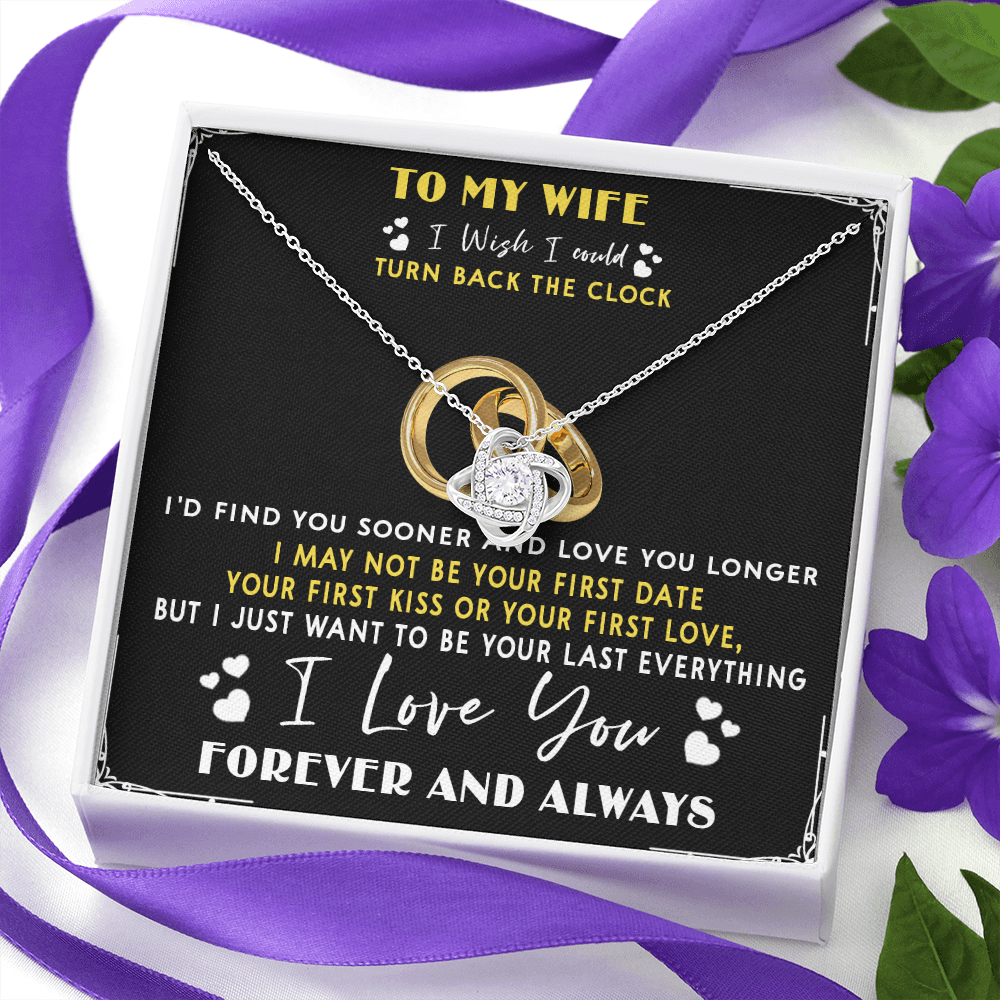 428A To My Wife “Turn Back The Clock” Necklace Gift For Wife, Gift Birthday, Holiday