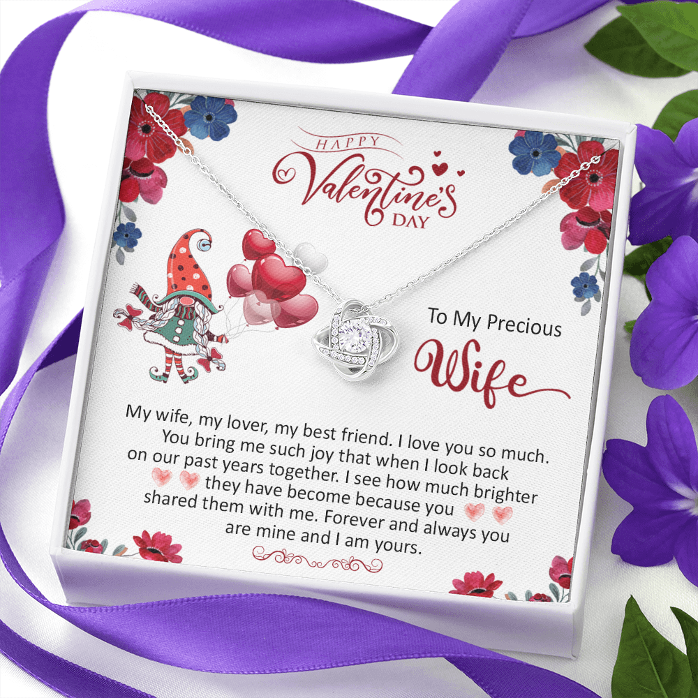 200A - To my Precious Wife, Wife Necklace Valentine Gift, my Wife Necklace, I Love You