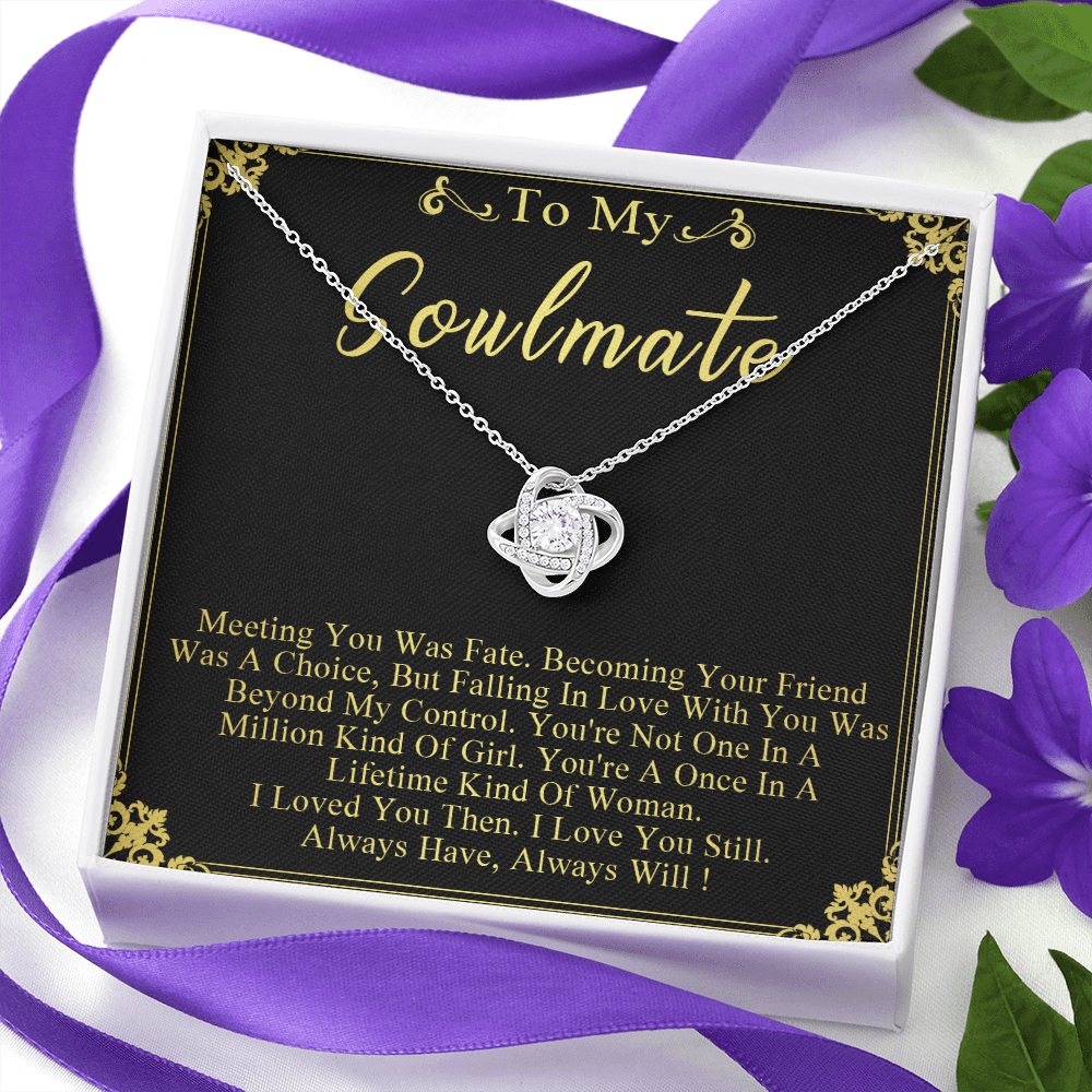 N358A To My Soulmate Necklace Engagement Anniversary Gift for Her Birthday