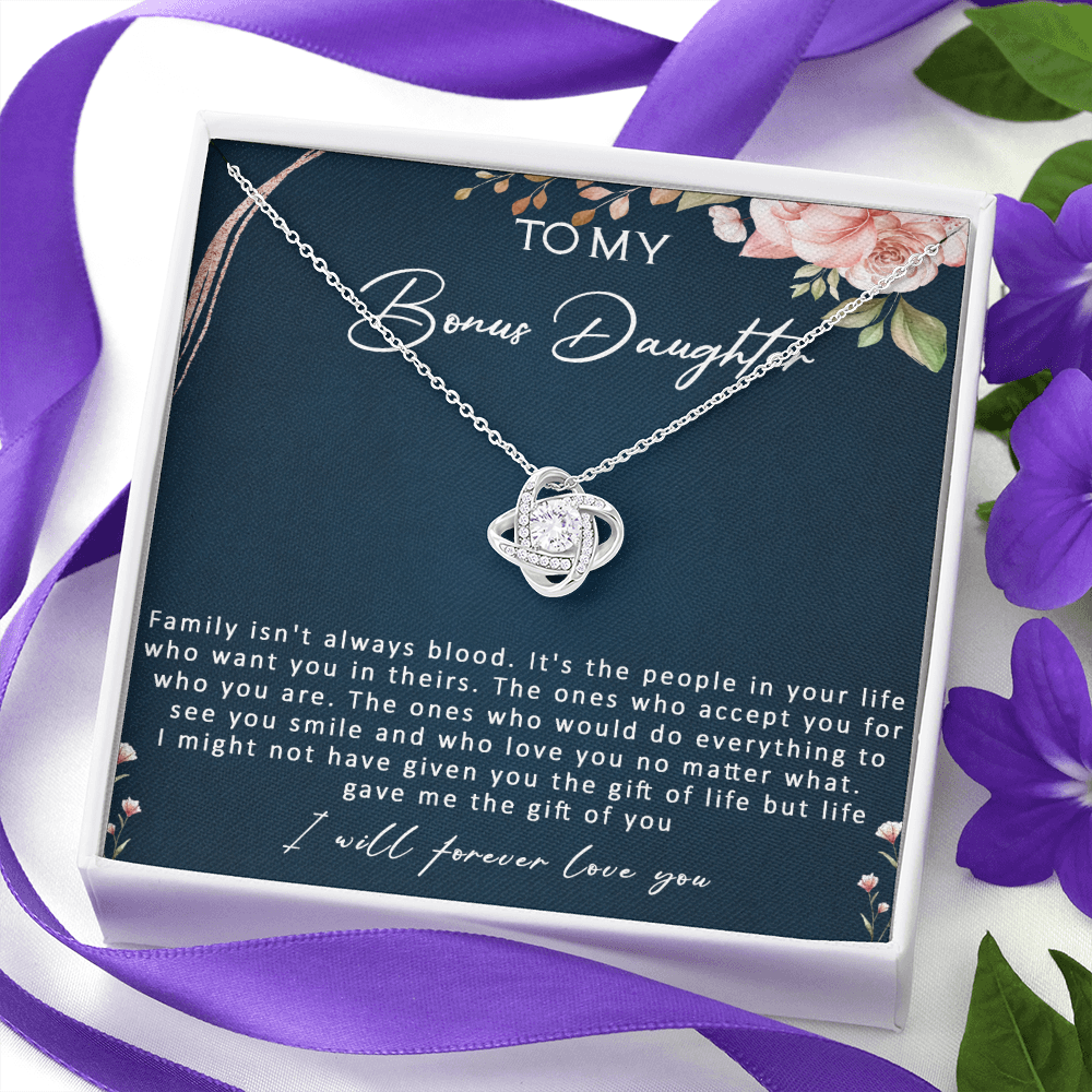 N359A To my Bonus Daughter Necklace, Bonus Daughter, Step Daughter Gift