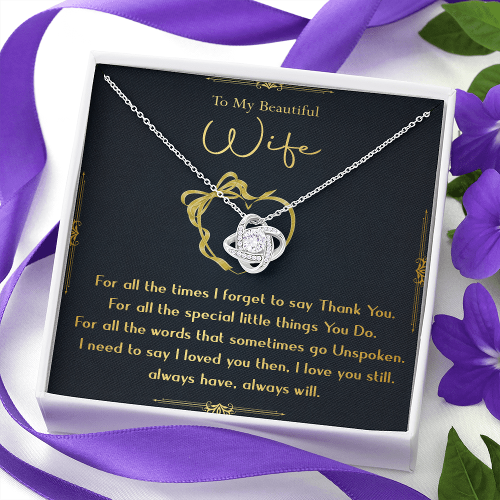 N356A To My Wife Necklace, Gift For Wife, Anniversary Gift For Wife, Necklace For Wife