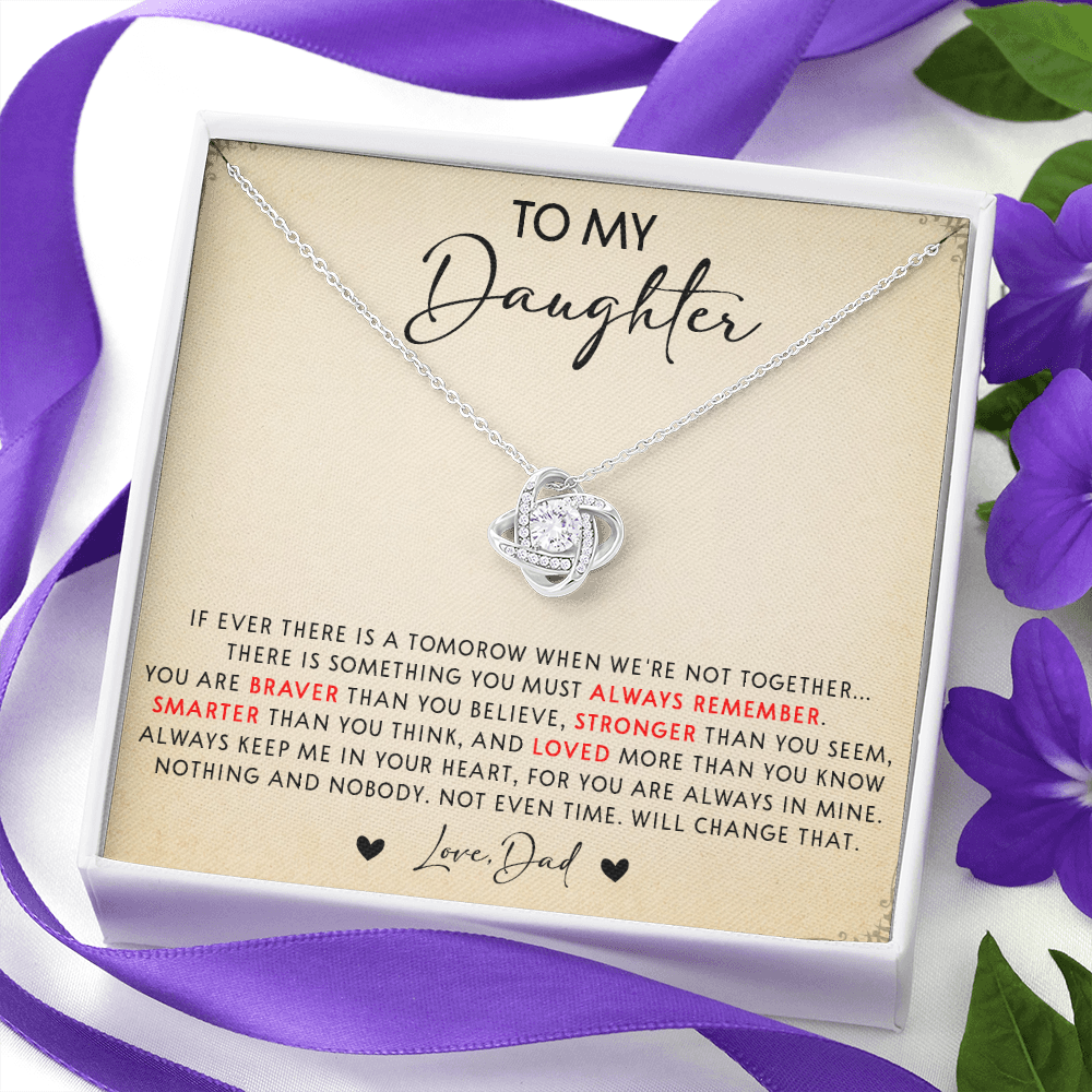 N349A To My Daughter Necklace, Daughter Father Necklace, Gift For Daughter From Dad