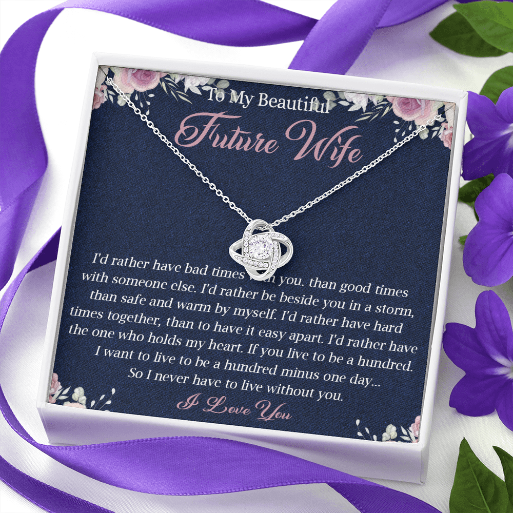 N363A To My Future Wife necklace, Future Wife Necklace Gift - Fiance Necklace Gift