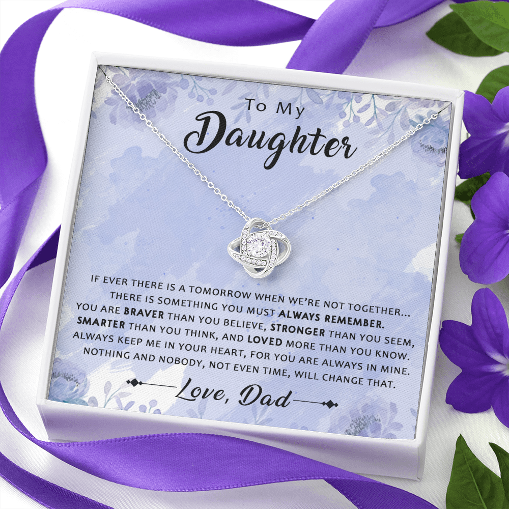 N362A To My Daughter Necklace, Daughter Father Necklace, Daughter Gift from Dad
