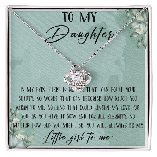 48A To My Daughter Necklace, Daughter Birthday Gift, Gift from Mom to Daughter
