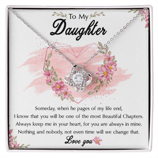 54A To My Daughter Necklace, Birthday Gift For Daughter, Graduation Jewelry