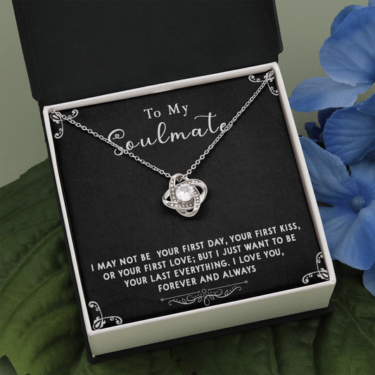 169A Gift To My Soulmate Necklace, Birthday Necklace For Wife, Happy Valentine Gift
