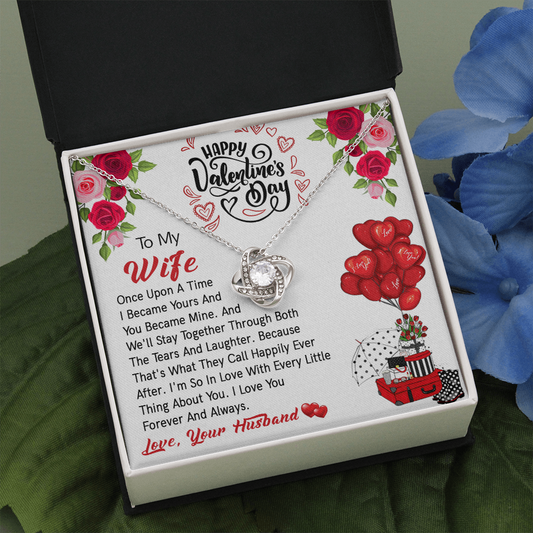 206A - Valentine's Day Necklace Gift for Wife, I LOVE YOU Forever & Always Couple Gift