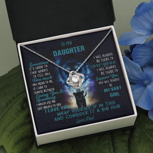 N350A To My Daughter Necklace, Daughter Father Necklace, Daughter Gift from Dad