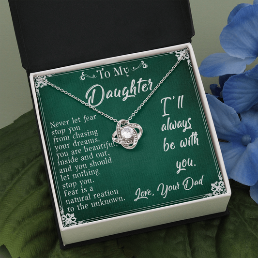 30A To My Daughter Necklace, Daughter Father Necklace, Daughter Gift from Dad