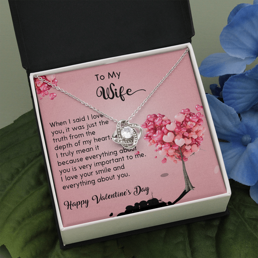 208A - Wife Necklace Gift from Husband, LOVE YOU Forever & Always, Valentine's Day Gift