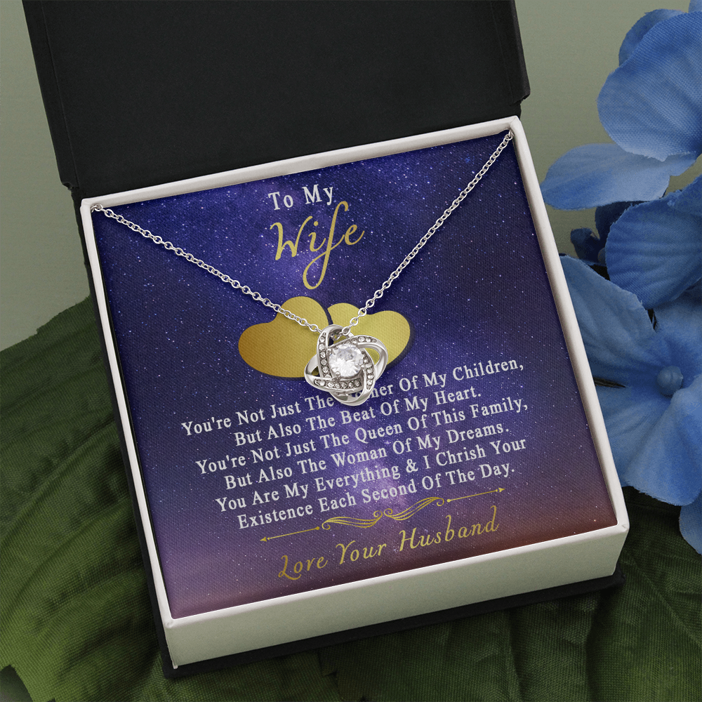 75A Necklace To My Wife, Perfect Gift for Her From Husband, I LOVE YOU Necklace Gift