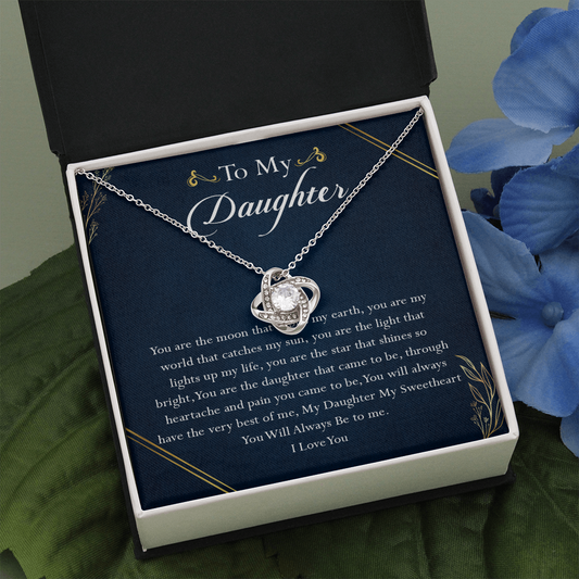 38A To My Daughter Necklace, Birthday Gift For Daughter, Gift From Dad Gift From Mom