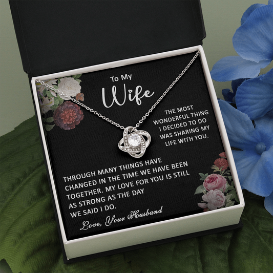 413A To My Wife Necklace, Gift Birthday Necklace From Husband For Wife, Gift Holiday