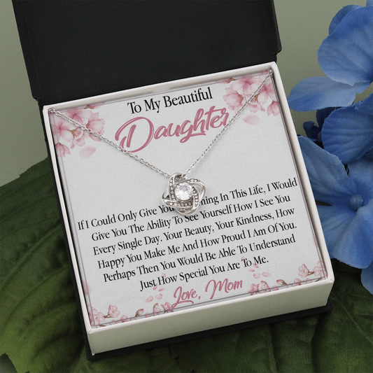 27A To My Daughter From Mom Necklace, Holiday, Birthday Gift To Daughter From Mom
