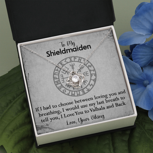 157A To My Shieldmaiden Necklace, Gift for Her, Necklace Viking, I Love You Always