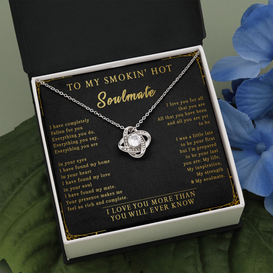 144A Necklace To My Smokin Hot Soulmate, Perfect Gift for Wife/Girlfriend, Birth Gift