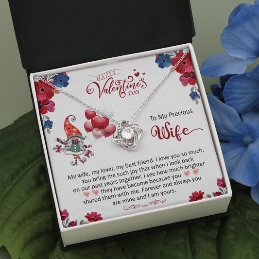 200A - To my Precious Wife, Wife Necklace Valentine Gift, my Wife Necklace, I Love You