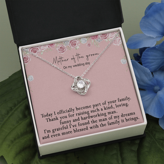 172A Gifts Necklace Love Knot To Mom On My Wedding Day From Son On Wedding Day