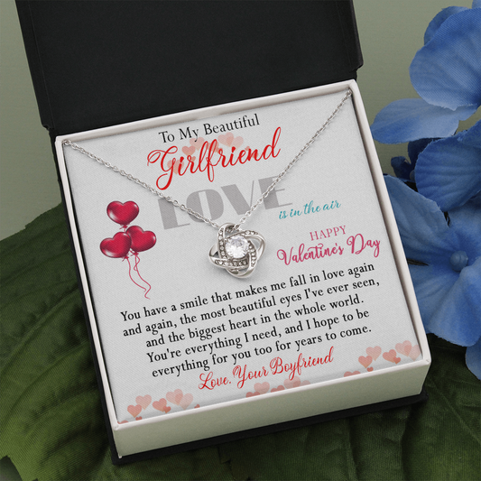 186A Necklace To Beautiful Girlfriend, Necklace Gift from Boyfriend, Valentine Gift