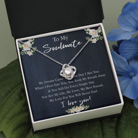 161A Necklace Gift To My Soulmate, Valentine Gift for Her, I Love You Every Day