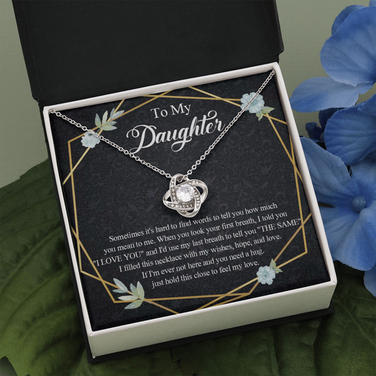 1A Heart Necklace To My Daughter Birthday Gift from Dad, Mom for Beautiful Daughter