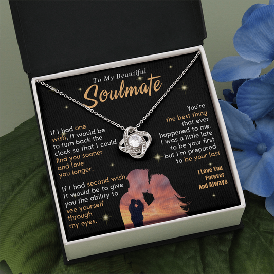 N352A To My Soulmate Necklace, Gift For Wife Girlfriend From Husband, Valentines Day