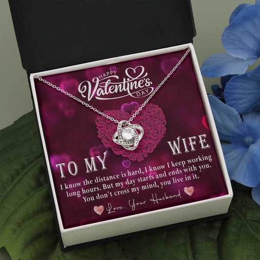 214A - Love Necklace To my Wife, Necklace Love for Wife, from Husband, Valentine Gift