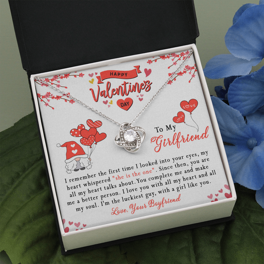 181A Girlfriend Necklace, Valentine Gift for your Girlfriend, Happy Valentine's Day
