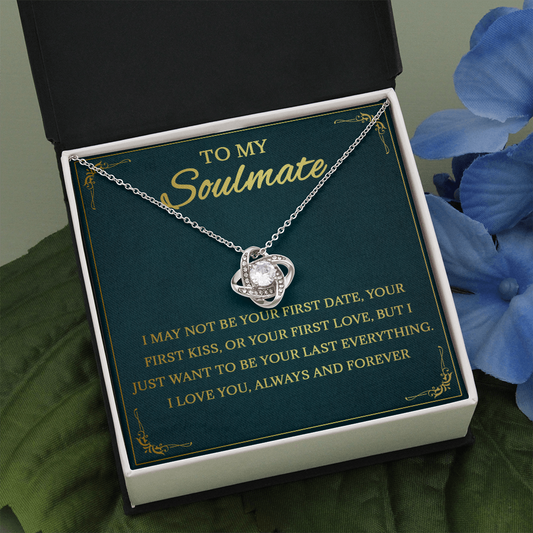 64A Necklace To My Soulmate, Love Gift for Her, Girlfriend Birthday from Husband