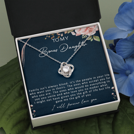 N359A To my Bonus Daughter Necklace, Bonus Daughter, Step Daughter Gift