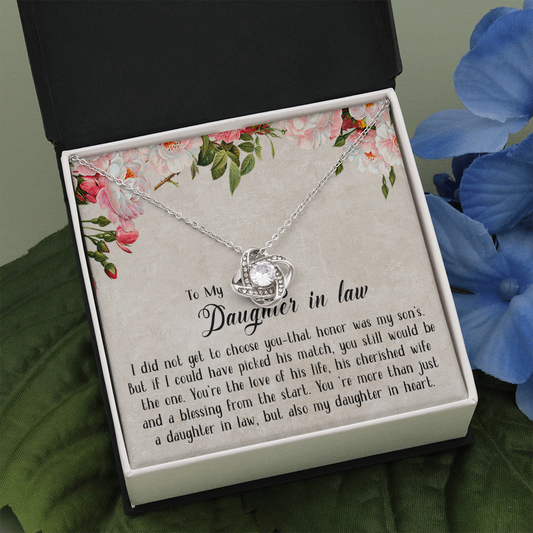 153A Necklace To My Daughter in law, Cute Necklace Gift from Dad Mom, Birthday Gift