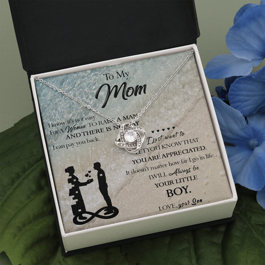 129A Necklace To My Mom, Gift for Mom from Son, Birthday Gift, Mother Necklace Gift