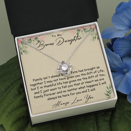 N360A To my Bonus Daughter Necklace, Bonus Daughter, Step Daughter Gift