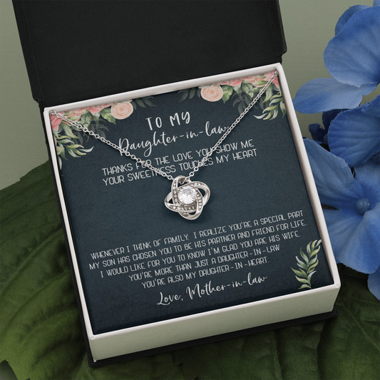 12A Necklace To My Daughter-In-Law, Gift For Daughter In Law from Mother In Law Mom