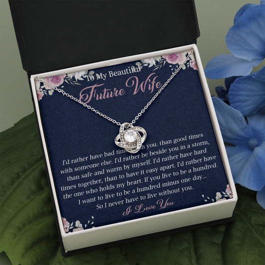 N363A To My Future Wife necklace, Future Wife Necklace Gift - Fiance Necklace Gift