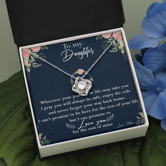 125A Necklace To My Daughter, Daughter Birthday Gift, I Love You Always Necklace