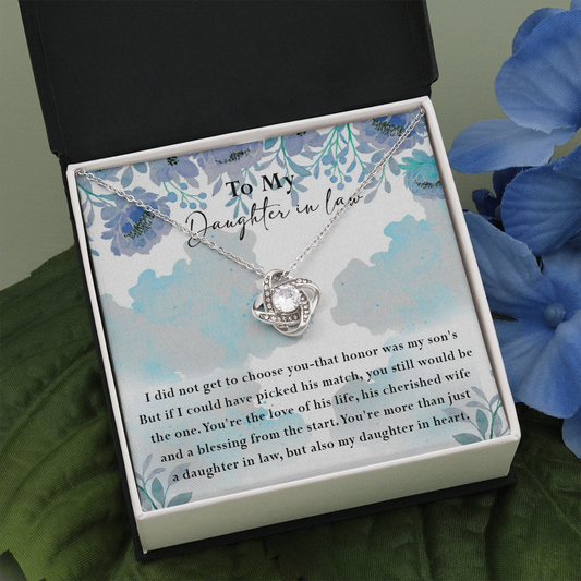 134A Necklace My Daughter In Law, Gift for Beautiful Daughter, My Daughter In Heart
