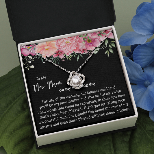 415A To My New Mom On My Wedding Day You'll Be My New Mother Also My Friend Necklace