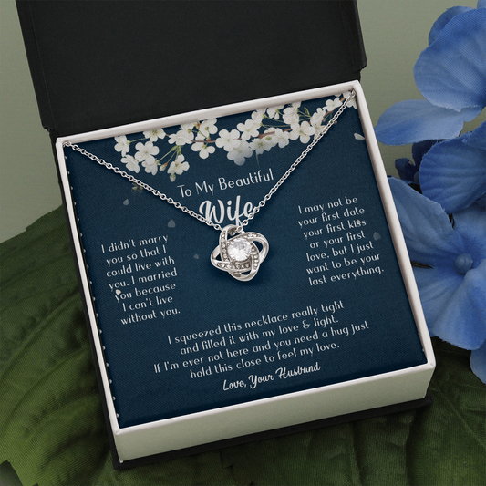 163A Necklace Gift To Beautiful Wife, Valentine Gift for Her, I Married Perfect Wife